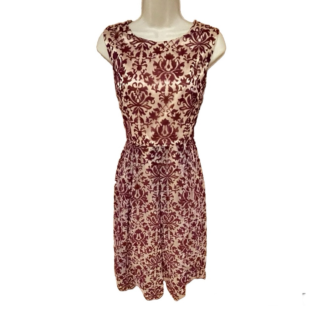 NWT Burgundy and gold midi dress by StyleWe (M)